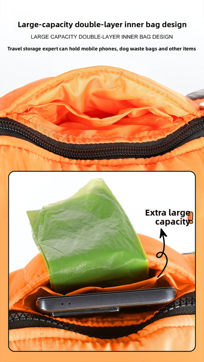 Dog Winter Jacket - Windproof High Neck Pet Coat with Zipper Closure, Warm Thermal Insulation for Small & Medium Dogs, Cute OrangeRed - Cold Weather, Machine Washable Dog Sweater For Winter & Spring, Dog Winter Clothes, Durab