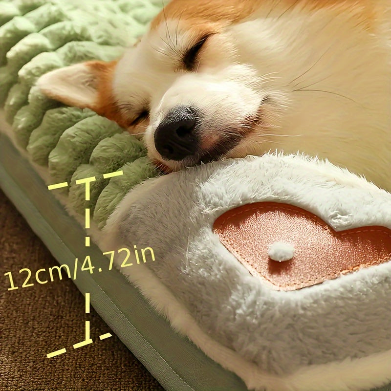 Four Seasons Dog Mat, Universal Kennel, Sleeping Nest with Winter Removable And Washable Floor Mat, Dog Sleeping Mat, Pet Soft Spine Protection, Dog Bed, Pet Sleeping Pad, Removable Mat, Square Pet Bed, Highquality Pet Mat, B