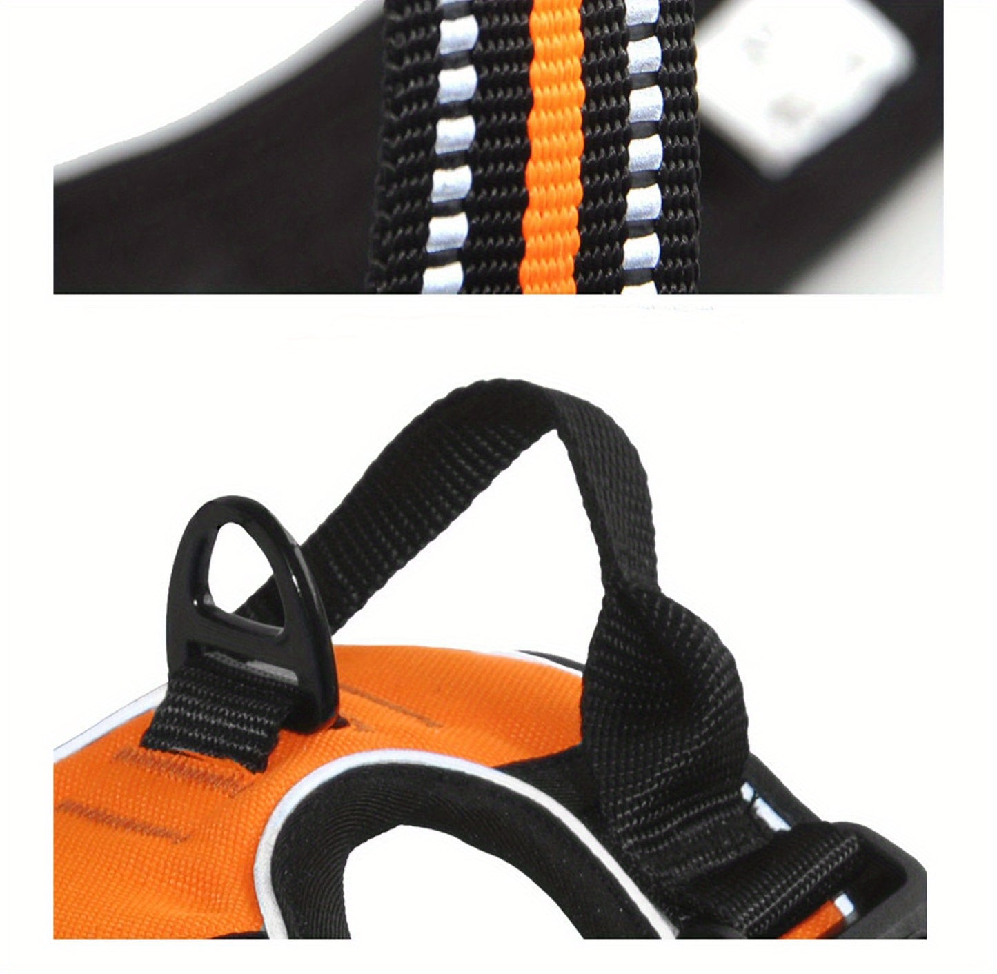 [3pcs Escape-Proof Dog Set] 3pcs Adjustable, Soft, Comfortable Escape-Proof Dog Harness & Leash & Poop Bag Dispenser Set | Breathable Dog Vest, Night Reflex, Suitable for Medium and Large Dogs Walking