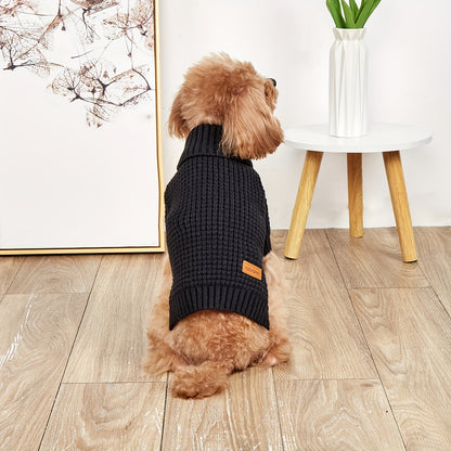 [Dirt-Resistant Pet Clothing] Thick And Dirt-Resistant Dog And Cat Pet Clothing | Ribbed Cuffs, Foldable High Collar, Textured Feel, Comfortable And Breathable, Suitable for Small, Medium, And Large