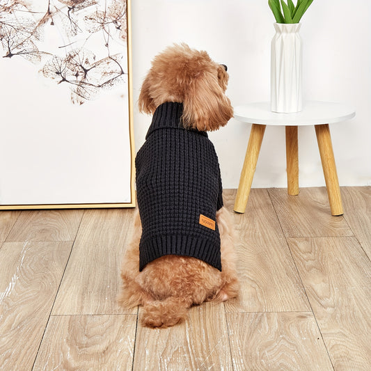 [Dirt-Resistant Pet Clothing] Thick And Dirt-Resistant Dog And Cat Pet Clothing | Ribbed Cuffs, Foldable High Collar, Textured Feel, Comfortable And Breathable, Suitable for Small, Medium, And Large