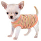 Paiaite Soft Ribbed Dog Vest - Pink Striped Tank Top for Small to Extra Small Breeds, Easy Pullover Style, Hand Wash Only, Dog Tank Top