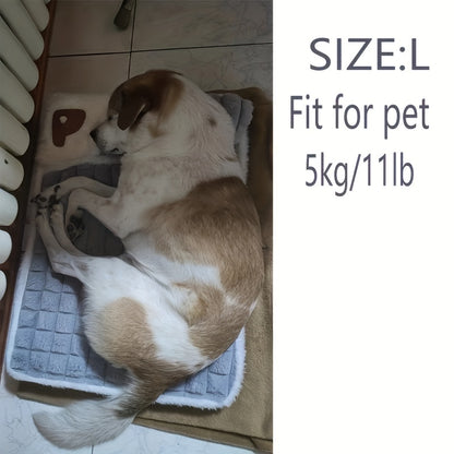 Four Seasons Dog Mat, Universal Kennel, Sleeping Nest with Winter Removable And Washable Floor Mat, Dog Sleeping Mat, Pet Soft Spine Protection, Dog Bed, Pet Sleeping Pad, Removable Mat, Square Pet Bed, Highquality Pet Mat, B