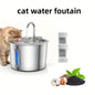 Stainless Steel for cat Water Fountain, 74oz (2.2L) Ultra-Quiet Automatic Pet Water Dispenser for Cats Dogs, No More Stale Water, BPA-Free, Durable Metal Design, Perfect for Small Animals, Multi-Pet Homes, for cat Water Fount