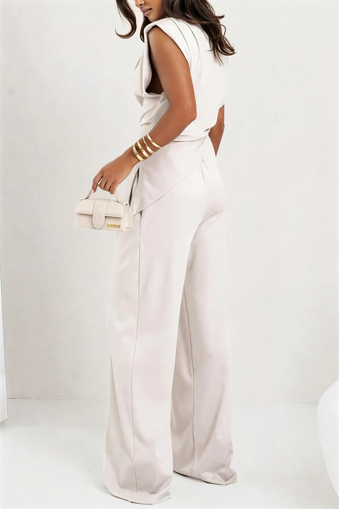 Poised Allure Draped Two-Piece Set