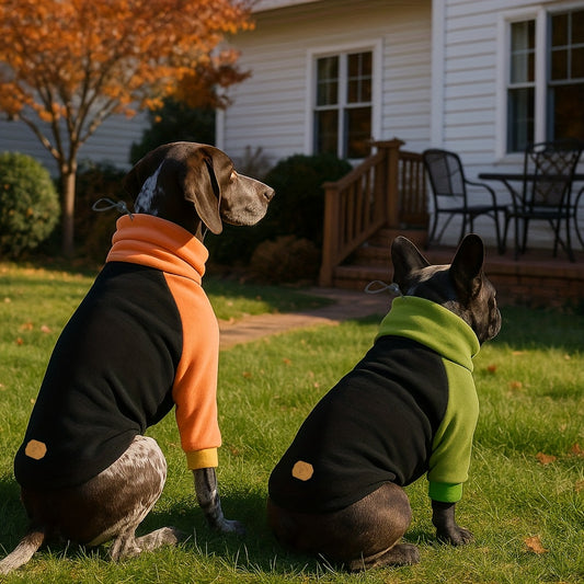 1pc Winter Warm Fleece Dog Sweater - High Neck Thick Pet Hoodie for Large and Medium Breeds - Polyester Pullover Jumpsuit for Autumn and Winter - Machine Washable Dog Outfit for Golden Retrievers, Labradors, and More