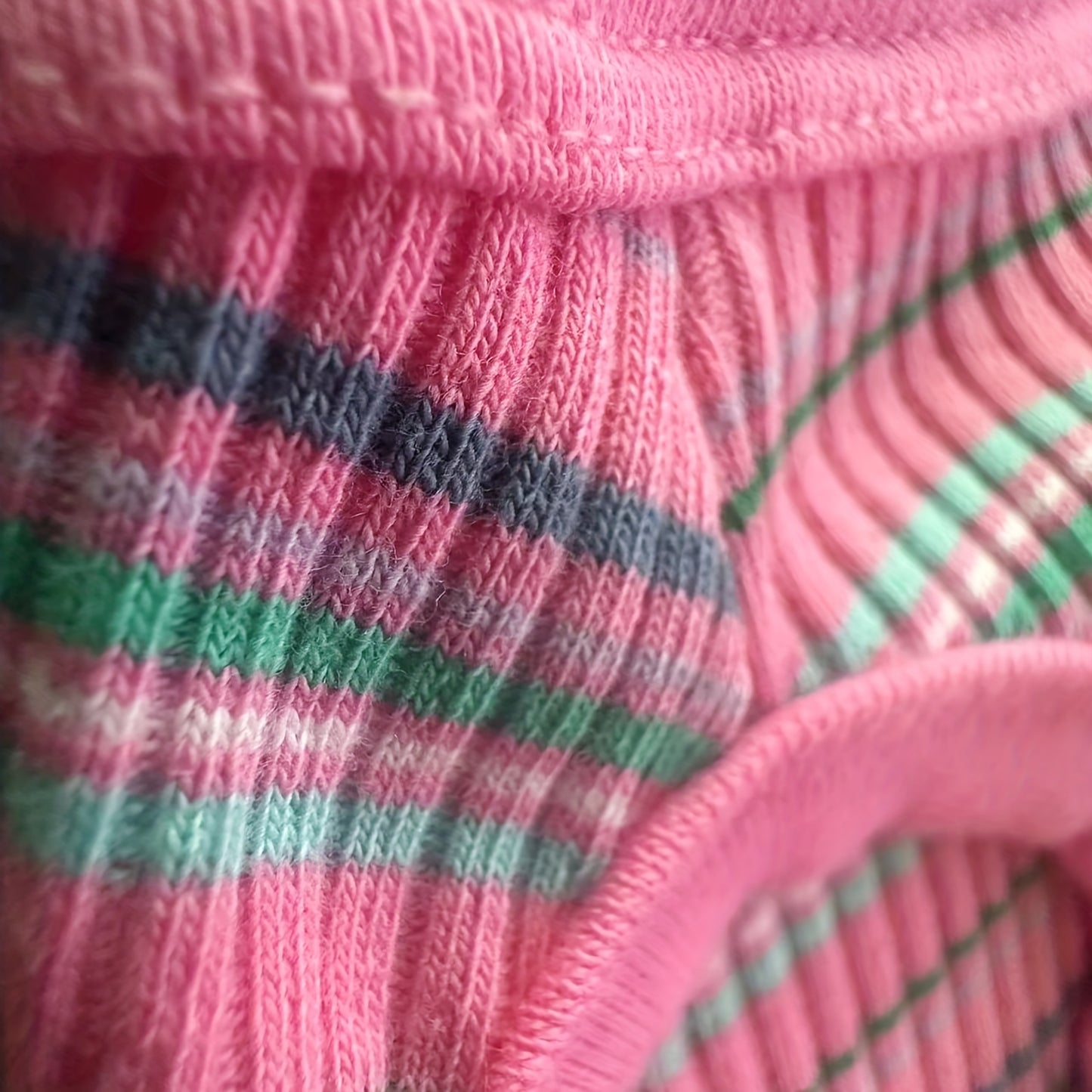 Paiaite Soft Ribbed Dog Vest - Pink Striped Tank Top for Small to Extra Small Breeds, Easy Pullover Style, Hand Wash Only, Dog Tank Top