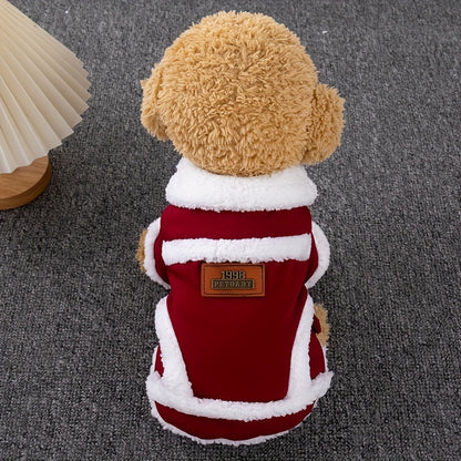 Pet Clothes Dog Sweater Cat Vest Autumn Winter Thickened Warm Puppy Coat Suitable for Small and Medium Dogs Spring Autumn Winter Warmth