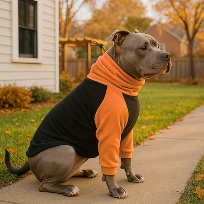 1pc Winter Warm Fleece Dog Sweater - High Neck Thick Pet Hoodie for Large and Medium Breeds - Polyester Pullover Jumpsuit for Autumn and Winter - Machine Washable Dog Outfit for Golden Retrievers, Labradors, and More