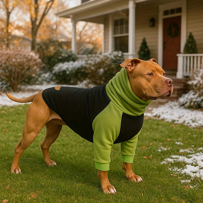 1pc Winter Warm Fleece Dog Sweater - High Neck Thick Pet Hoodie for Large and Medium Breeds - Polyester Pullover Jumpsuit for Autumn and Winter - Machine Washable Dog Outfit for Golden Retrievers, Labradors, and More