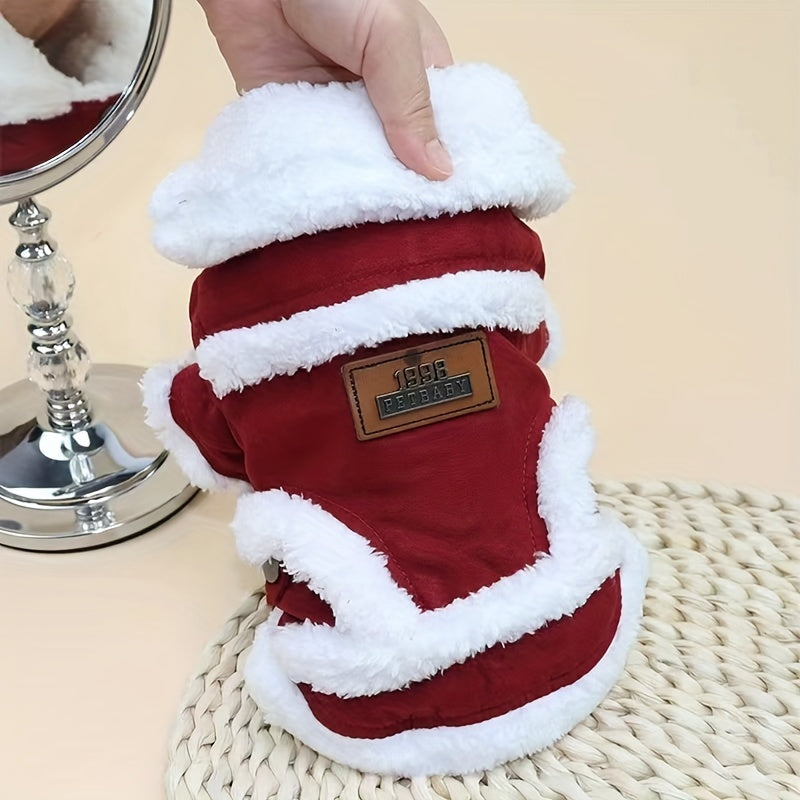 Pet Clothes Dog Sweater Cat Vest Autumn Winter Thickened Warm Puppy Coat Suitable for Small and Medium Dogs Spring Autumn Winter Warmth