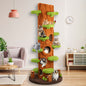 88.6" Extra Large Cat Tree Tower, Solid Wood Cat Tree, Luxury Cat Stuff Clearance, Cat Bed for Multi-Cat Households, Cat Toys for Indoor, Cat Scratcher, Cat Condo, Local Warehouse Cat House, Cat Scratching Post, Cat Climbe Fu