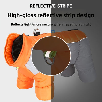 Dog Winter Jacket - Windproof High Neck Pet Coat with Zipper Closure, Warm Thermal Insulation for Small & Medium Dogs, Cute OrangeRed - Cold Weather, Machine Washable Dog Sweater For Winter & Spring, Dog Winter Clothes, Durab