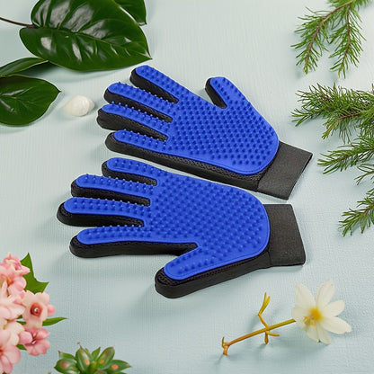 Pet Grooming Gloves, Pet De-Shedding Gloves, Dog Brush Gloves, Gentle De-Shedding Brush Gloves, De-Shedding Gloves De-Shedding Gloves, Grooming Easily And Neatly, Grooming Gloves for Dogs, Cats, Rabbits, And Horses with Long/