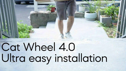 [Large Cat Exercise Wheel] 33" Large Carpeted Cat Exercise Wheel - Durable Plastic Indoor Treadmill For Cats