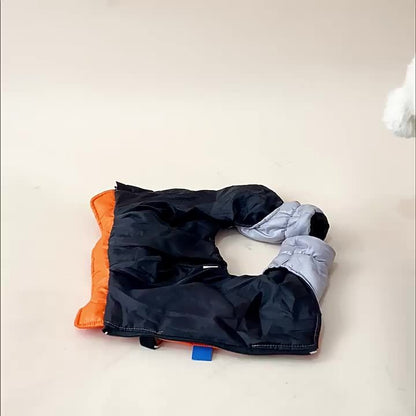 Dog Winter Jacket - Windproof High Neck Pet Coat with Zipper Closure, Warm Thermal Insulation for Small & Medium Dogs, Cute OrangeRed - Cold Weather, Machine Washable Dog Sweater For Winter & Spring, Dog Winter Clothes, Durab