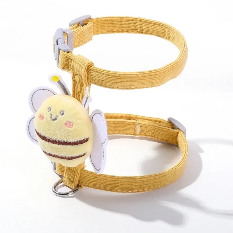 Harness Bee Leash Collar Adjustable