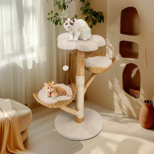 Solid Wood Cat Climbing Tree