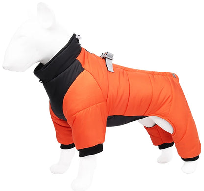 Waterproof Dog Jumpsuit Reflective Thick Puppy Jacket Overalls For Small Medium Dogs Outdoor Windproof Yorkie Pug Coat Outfits
