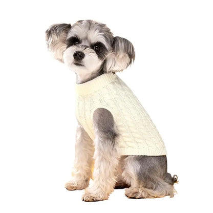 Dog Sweater for Small Dogs Puppy Clothes Winter Warm Turtleneck Schnauzer Chihuahua Pug Costume Pet Clothing Ropa De Perro