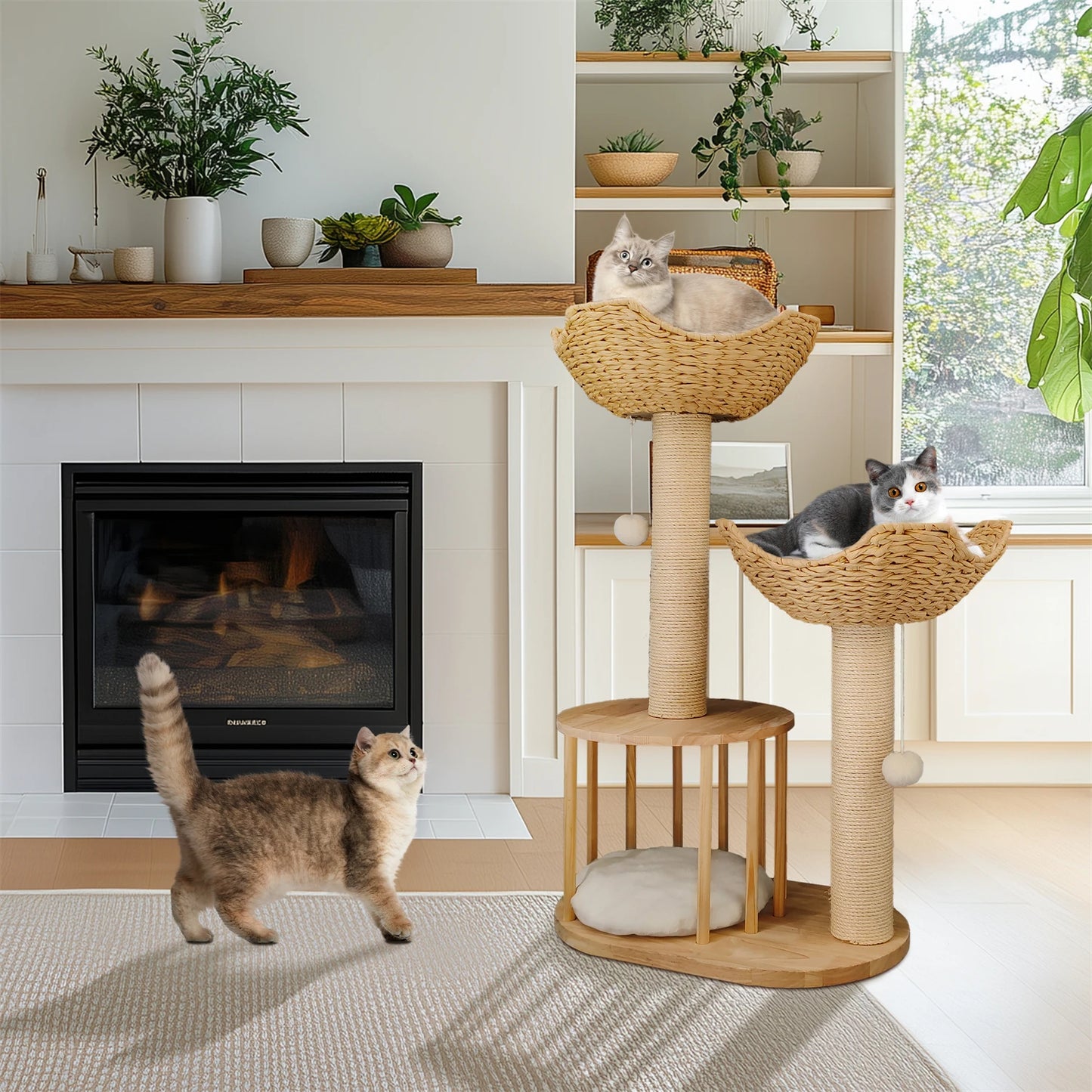 Cat Activity Tower with Scratching Post