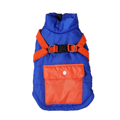 Puppy Clothes with Harness Winter Warm Dog Jacket for Small Medium Dogs Cats Apparel Chihuahua French Bulldog Pug Pet Costume