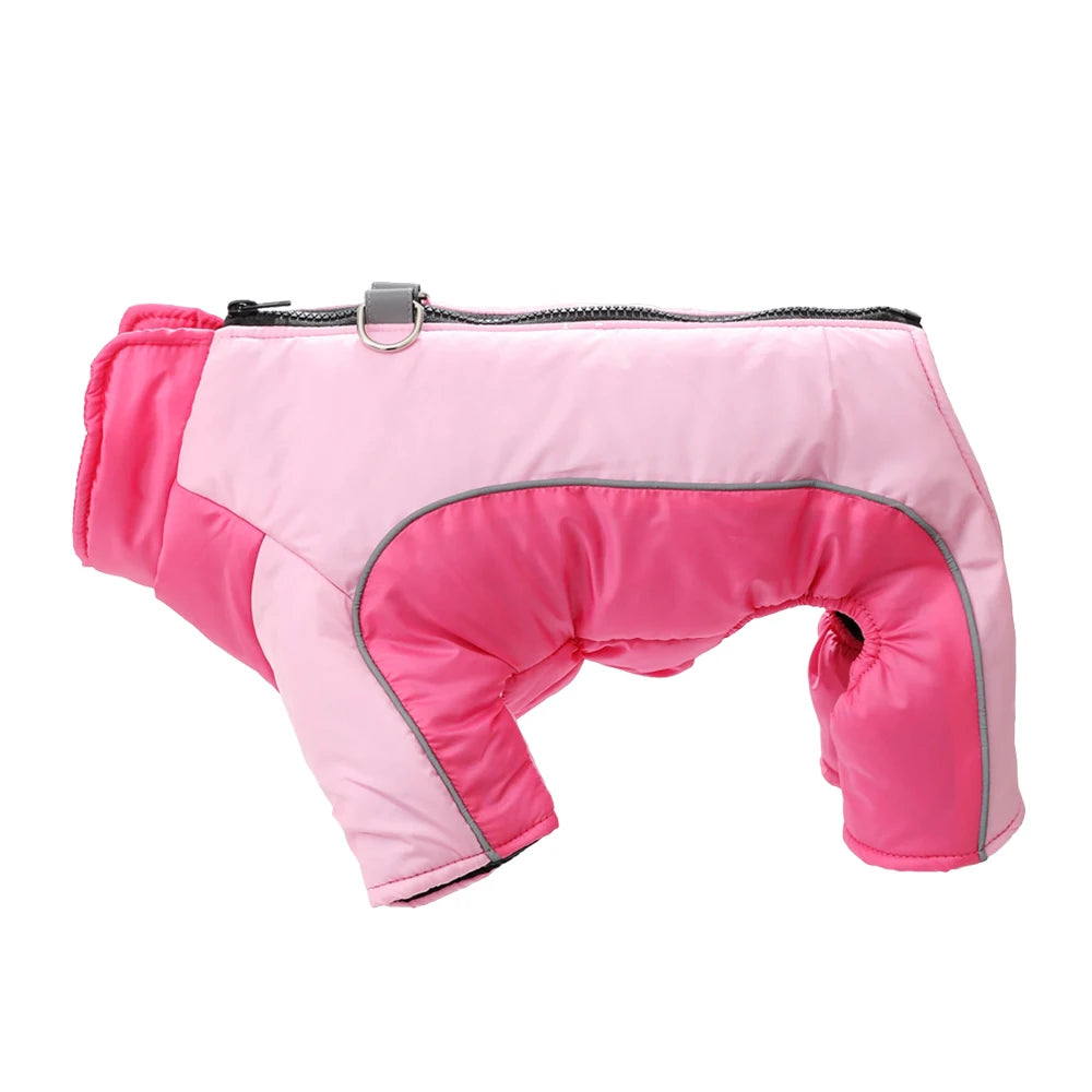 Winter Reflective Dog Clothes Jumpsuit For Small Medium Dogs Waterproof Warm Puppy Jacket Overalls Chihuahua Pet Onesie Outfits
