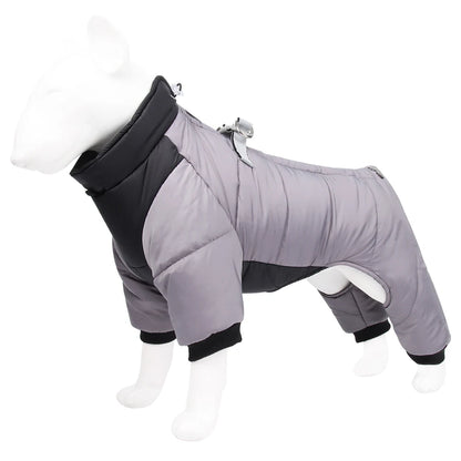 Waterproof Dog Jumpsuit Reflective Thick Puppy Jacket Overalls For Small Medium Dogs Outdoor Windproof Yorkie Pug Coat Outfits