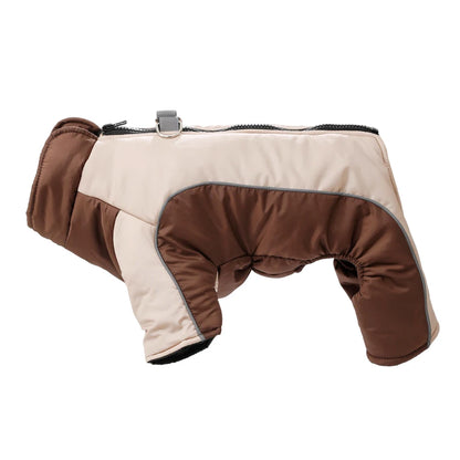 Winter Reflective Dog Clothes Jumpsuit For Small Medium Dogs Waterproof Warm Puppy Jacket Overalls Chihuahua Pet Onesie Outfits