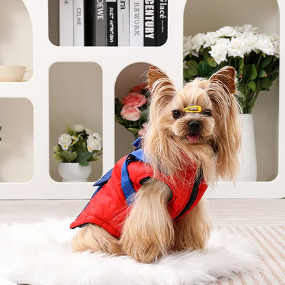 Puppy Clothes with Harness Winter Warm Dog Jacket for Small Medium Dogs Cats Apparel Chihuahua French Bulldog Pug Pet Costume