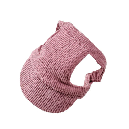 Cute Hat for Cats Dogs Adjustable Kitten Sport Baseball Cap With Ear Hole Pet Cat Sun Hats Birthday Party Headwear Accessories