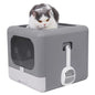 Enclosed Cat Litter Box with Scoop