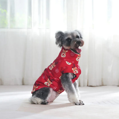 Christmas Dog Jacket Coat Winter Warm Pet Clothes for Small Medium Dogs Cats Vest Costume Waterproof Puppy Chihuahua Pug Outfits