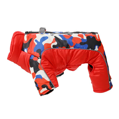 Winter Reflective Dog Clothes Jumpsuit For Small Medium Dogs Waterproof Warm Puppy Jacket Overalls Chihuahua Pet Onesie Outfits