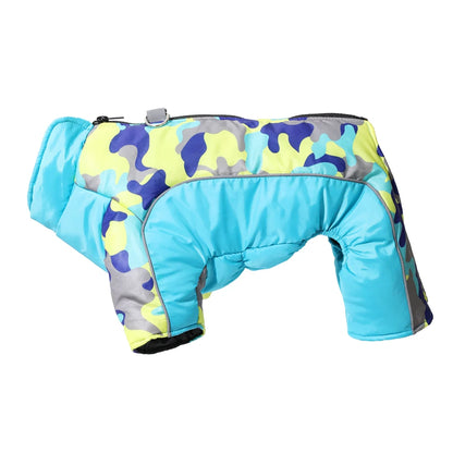 Winter Reflective Dog Clothes Jumpsuit For Small Medium Dogs Waterproof Warm Puppy Jacket Overalls Chihuahua Pet Onesie Outfits