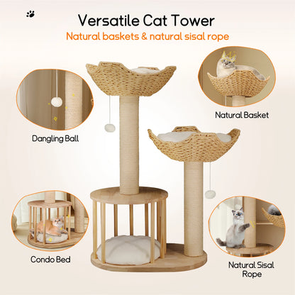 Cat Activity Tower with Scratching Post