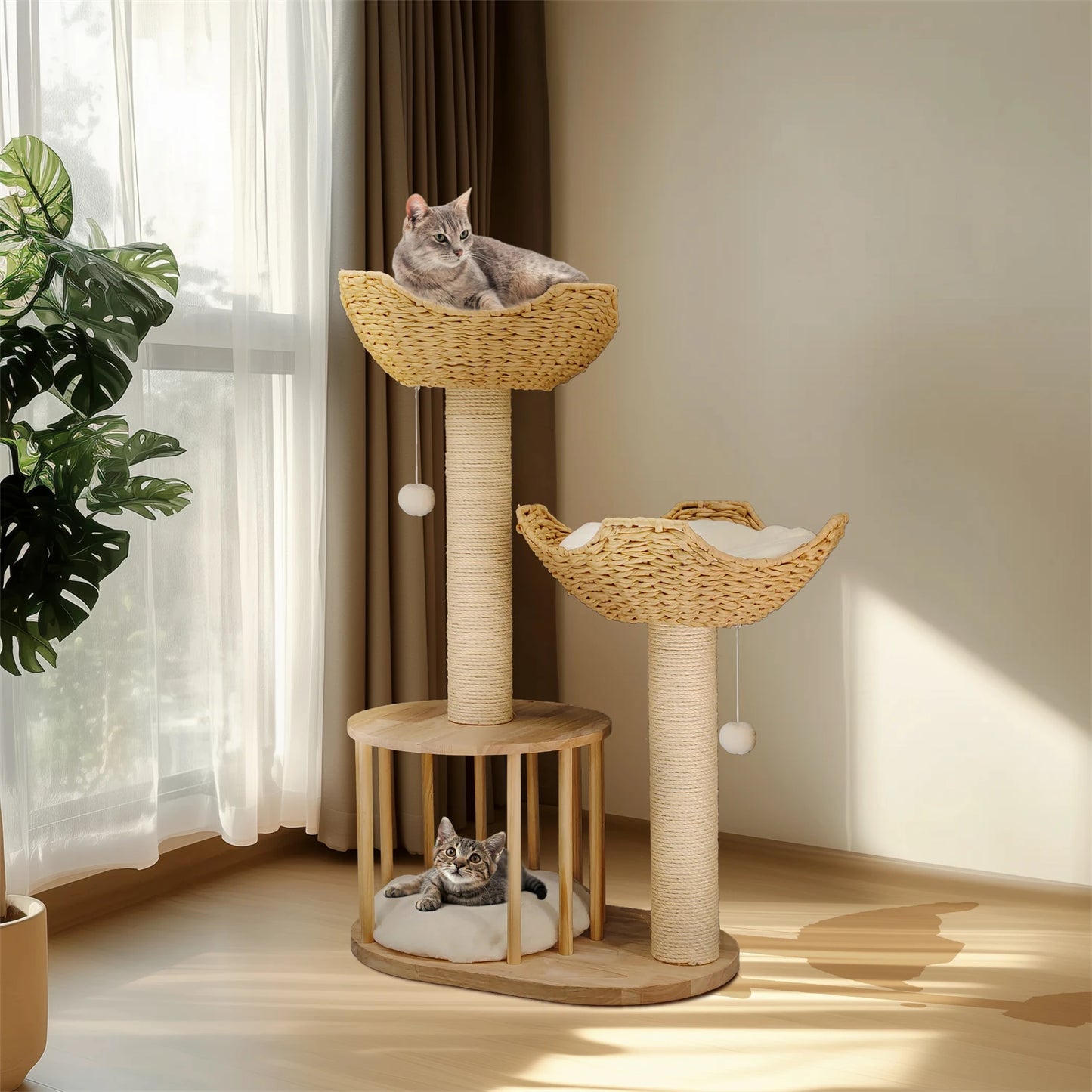 Cat Activity Tower with Scratching Post