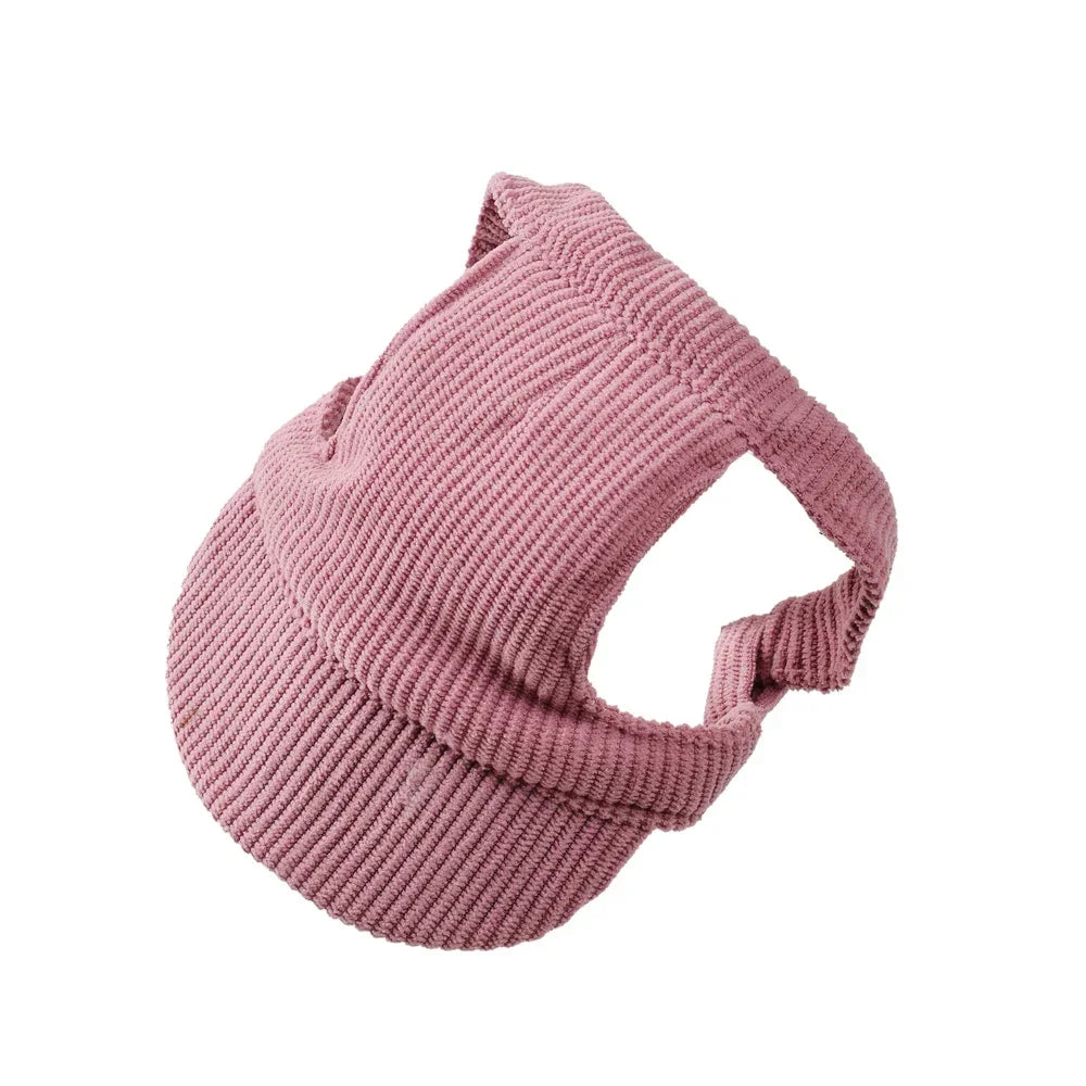 Cute Hat for Cats Dogs Adjustable Kitten Sport Baseball Cap With Ear Hole Pet Cat Sun Hats Birthday Party Headwear Accessories