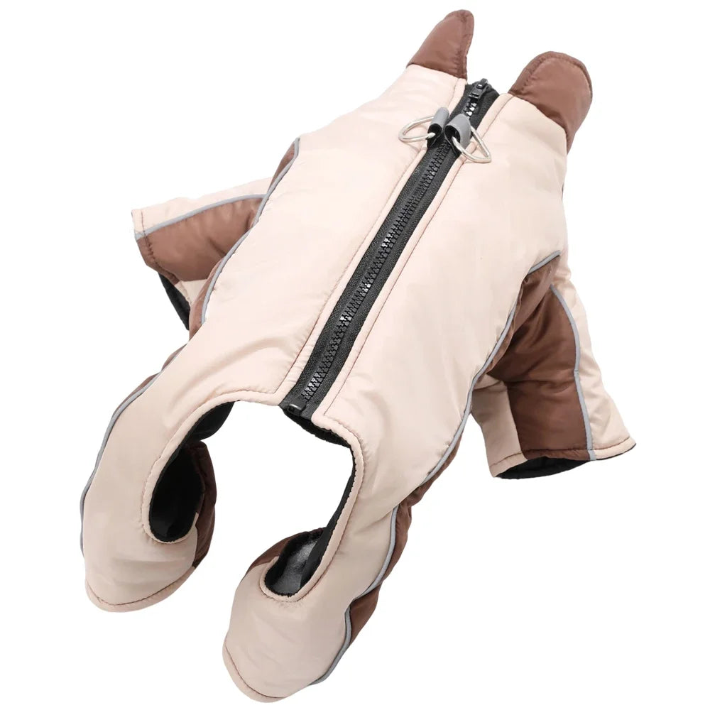Winter Reflective Dog Clothes Jumpsuit For Small Medium Dogs Waterproof Warm Puppy Jacket Overalls Chihuahua Pet Onesie Outfits