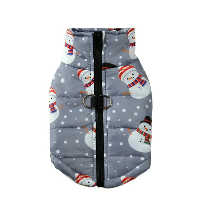 Christmas Dog Jacket Coat Winter Warm Pet Clothes for Small Medium Dogs Cats Vest Costume Waterproof Puppy Chihuahua Pug Outfits