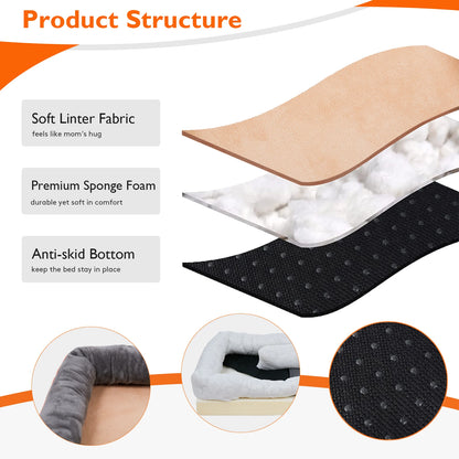 Orthopedic Foam Bed with Removable Cover