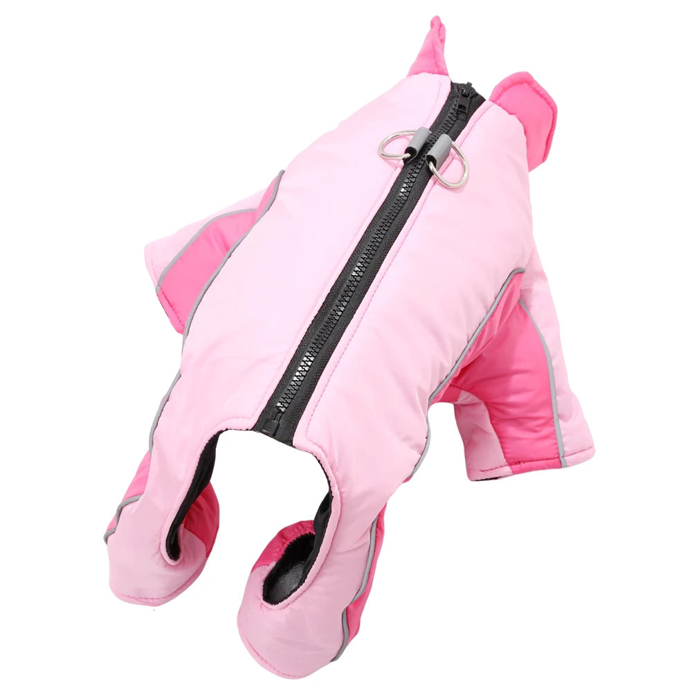 Winter Reflective Dog Clothes Jumpsuit For Small Medium Dogs Waterproof Warm Puppy Jacket Overalls Chihuahua Pet Onesie Outfits