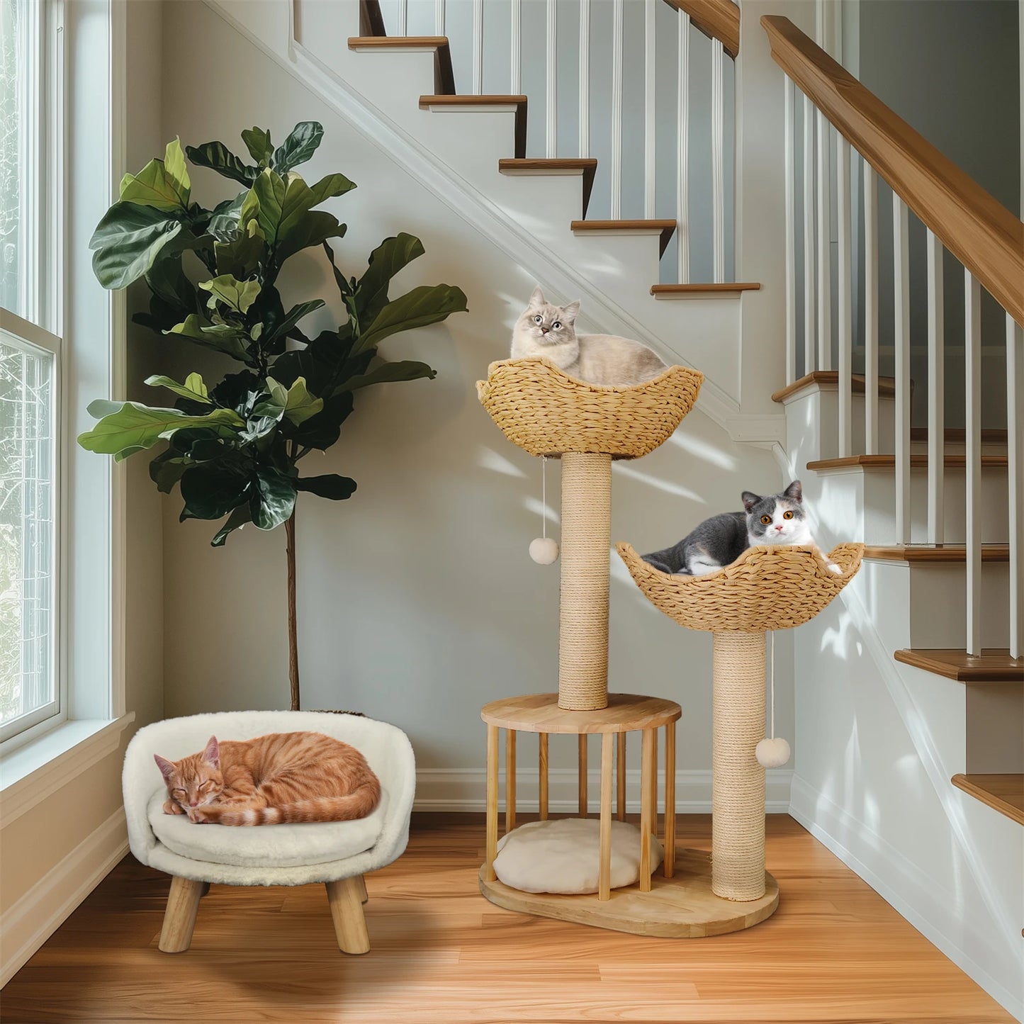 Cat Activity Tower with Scratching Post