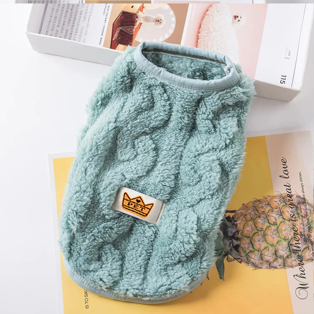 Soft Cozy Cat Clothes Autumn Winter Warm Fleece Sweatshirt for Small Dogs Puppy Kitten Jacket Coat Pet Sphynx Costume Sweater