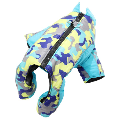 Winter Reflective Dog Clothes Jumpsuit For Small Medium Dogs Waterproof Warm Puppy Jacket Overalls Chihuahua Pet Onesie Outfits