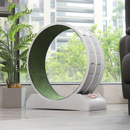 [Large Cat Exercise Wheel] 33" Large Carpeted Cat Exercise Wheel - Durable Plastic Indoor Treadmill For Cats