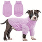 Cozy Pink Turtleneck Dog Sweater - Warm Knit Pullover for Small to Medium Breeds, Soft Long-Sleeve Pet Apparel for Chihuahuas, Bulldogs, Dachshunds, Dog Clothes