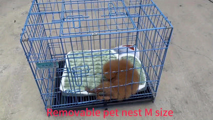 Four Seasons Dog Mat, Universal Kennel, Sleeping Nest with Winter Removable And Washable Floor Mat, Dog Sleeping Mat, Pet Soft Spine Protection, Dog Bed, Pet Sleeping Pad, Removable Mat, Square Pet Bed, Highquality Pet Mat, B