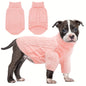 Cozy Pink Turtleneck Dog Sweater - Warm Knit Pullover for Small to Medium Breeds, Soft Long-Sleeve Pet Apparel for Chihuahuas, Bulldogs, Dachshunds, Dog Clothes