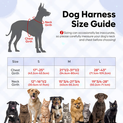 Light Up LED Dog Harness - No Pull Rechargeable Dog Vest with Detachable Battery, Washable Nylon Harness for Nighttime Walking & Camping, Multi-Color Options for Small Medium Large Dogs, Reflective Safety Features, Outdoor Pe